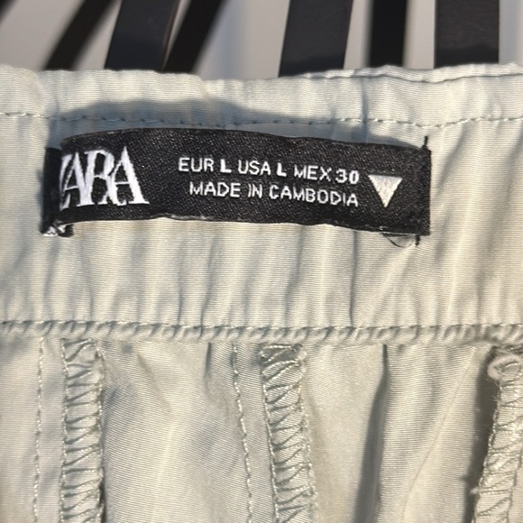 Zara Mint Green Parachute Pants - Picture 8 of 8